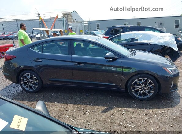 5NPD84LF2LH552480 2020 HYUNDAI ELANTRA Gray Rear interior view