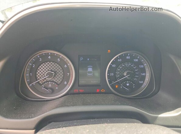 5NPD84LF2LH604352 2020 HYUNDAI ELANTRA Черный Вид щитка приборов