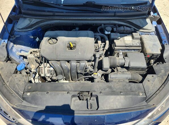 5NPD84LF2LH614086 2020 HYUNDAI ELANTRA Синий Вид задней части салона