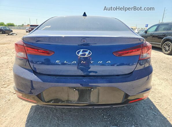 5NPD84LF2LH614086 2020 HYUNDAI ELANTRA Синий Вид сзади