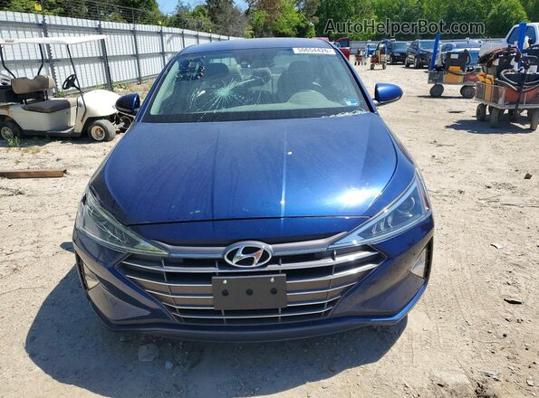 5NPD84LF2LH632698 2020 HYUNDAI ELANTRA Blue Front view