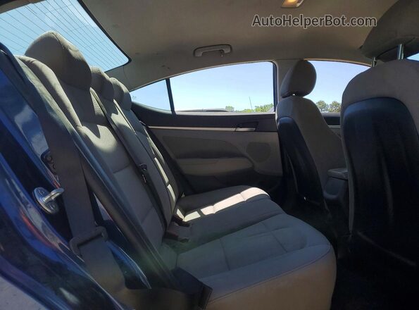 5NPD84LF2LH632698 2020 HYUNDAI ELANTRA Blue Rear seats view