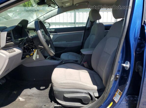 5NPD84LF2LH632698 2020 HYUNDAI ELANTRA Blue Front interior view
