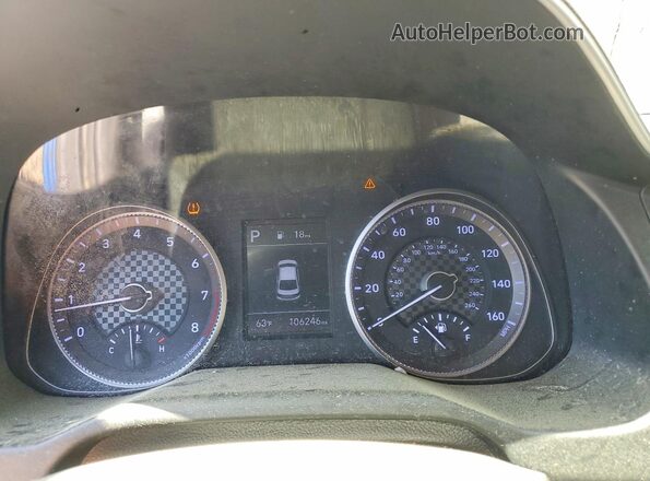 5NPD84LF2LH632698 2020 HYUNDAI ELANTRA Blue Instrument cluster view