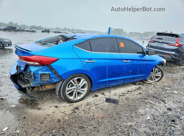 5NPD84LF3HH007878 2017 HYUNDAI ELANTRA Blue Tył prawy