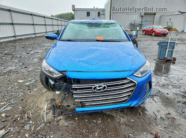 5NPD84LF3HH007878 2017 HYUNDAI ELANTRA Blue Widok z przodu