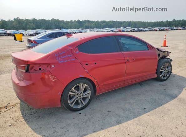 5NPD84LF3HH025779 2017 HYUNDAI ELANTRA Red უკანა მარჯვენა