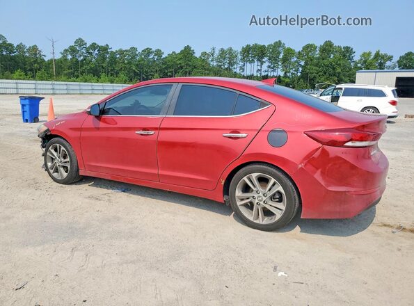 5NPD84LF3HH025779 2017 HYUNDAI ELANTRA Red უკანა მარცხენა
