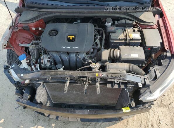 5NPD84LF3HH025779 2017 HYUNDAI ELANTRA Red უკანა სალონის ხედი