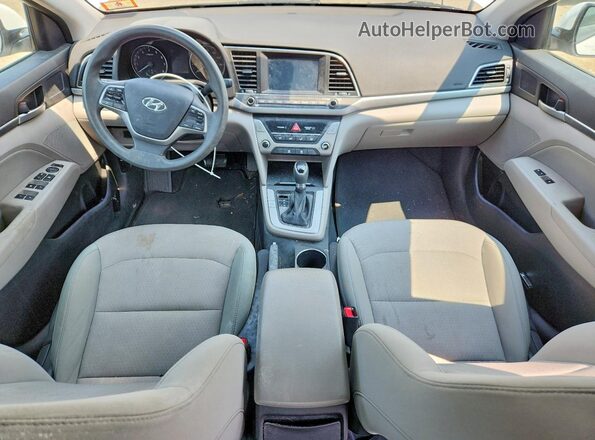 5NPD84LF3HH031856 2017 HYUNDAI ELANTRA White Vista del salpicadero