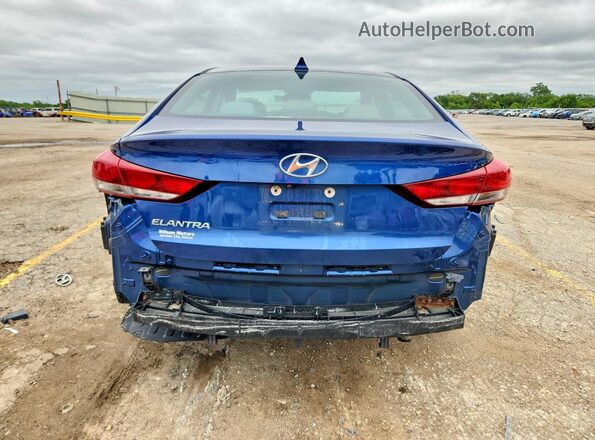 5NPD84LF3HH034420 2017 HYUNDAI ELANTRA Blue Rear view
