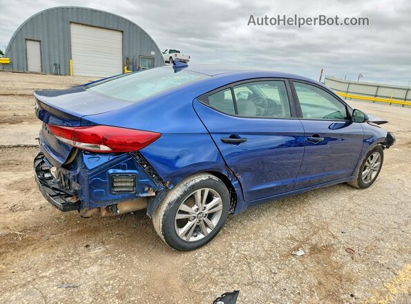 5NPD84LF3HH034420 2017 HYUNDAI ELANTRA Blue Rear right