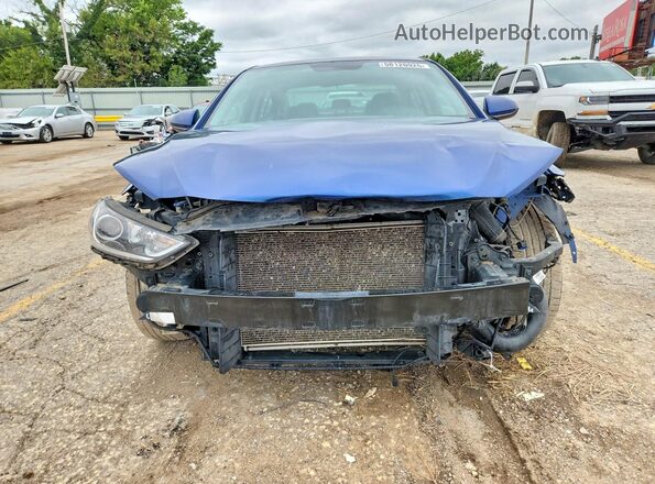5NPD84LF3HH034420 2017 HYUNDAI ELANTRA Blue Front view