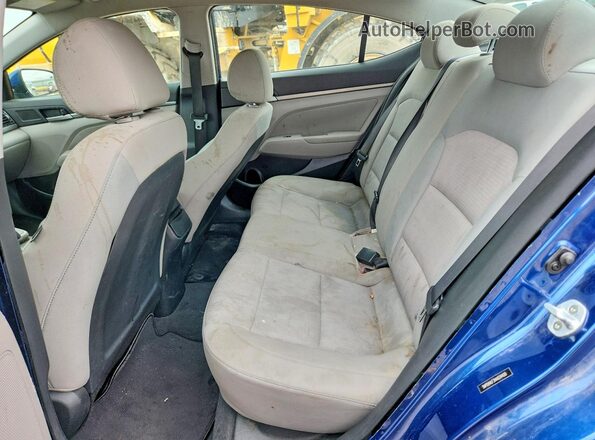 5NPD84LF3HH034420 2017 HYUNDAI ELANTRA Blue Rear seats view