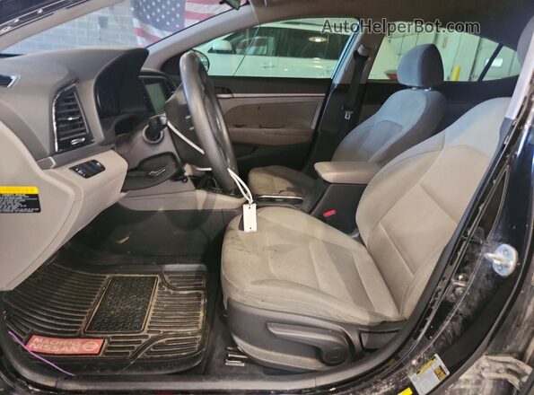 5NPD84LF3HH048768 2017 HYUNDAI ELANTRA Black წინა სალონის ხედი