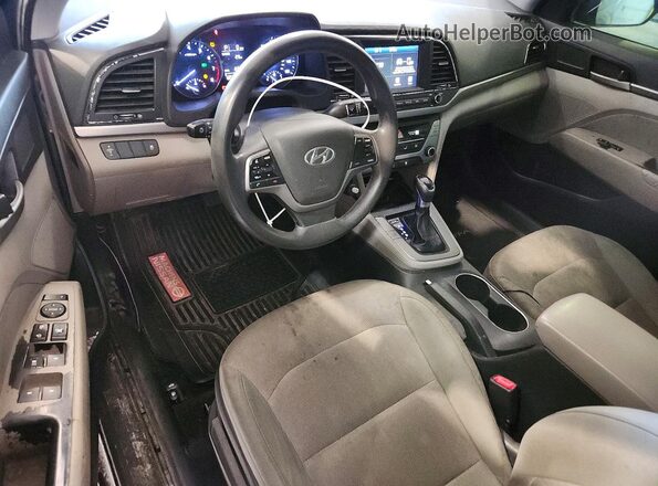 5NPD84LF3HH048768 2017 HYUNDAI ELANTRA Black წინა პანელის ხედი