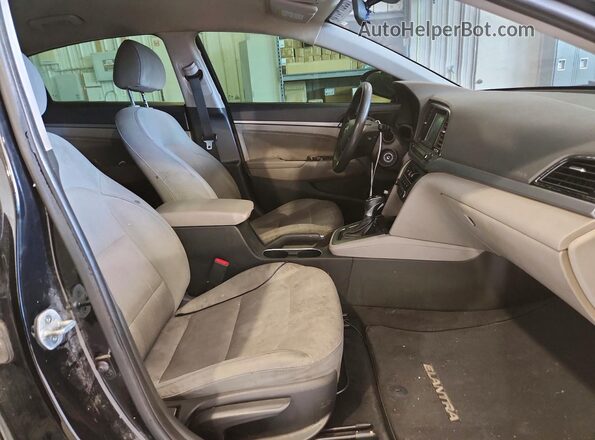 5NPD84LF3HH048768 2017 HYUNDAI ELANTRA Black უკანა სავარძლების ხედი