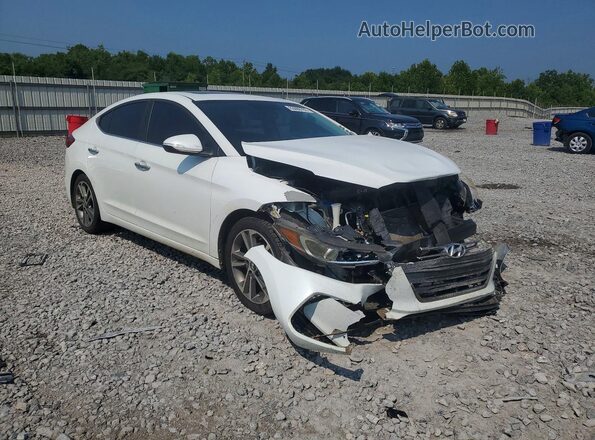 5NPD84LF3HH053095 2017 HYUNDAI ELANTRA White Front right