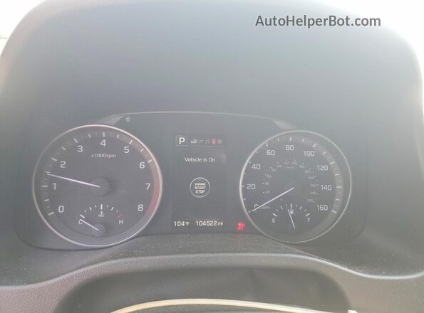 5NPD84LF3HH053095 2017 HYUNDAI ELANTRA White Instrument cluster view