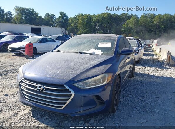 5NPD84LF3HH064517 2017 HYUNDAI ELANTRA Dark Blue Vista tres cuartos delantera izquierda
