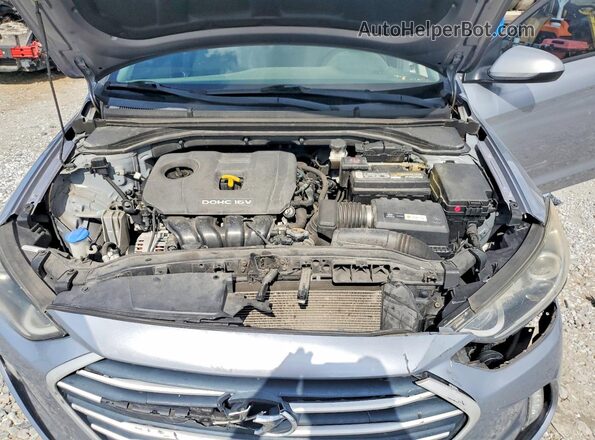 5NPD84LF3HH065912 2017 HYUNDAI ELANTRA Silver Vista interior trasera