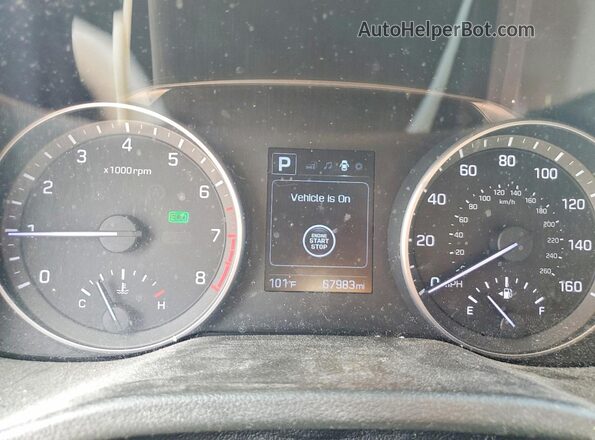 5NPD84LF3HH065912 2017 HYUNDAI ELANTRA Silver Vista del cuadro de instrumentos