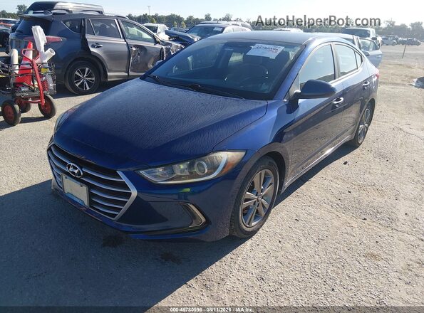 5NPD84LF3HH066803 2017 HYUNDAI ELANTRA Синий Передняя левая четверть