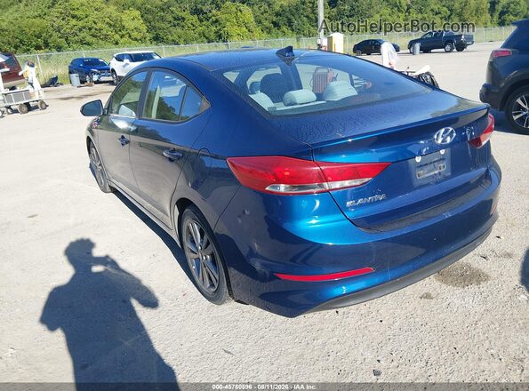 5NPD84LF3HH066803 2017 HYUNDAI ELANTRA Синий Задняя левая четверть