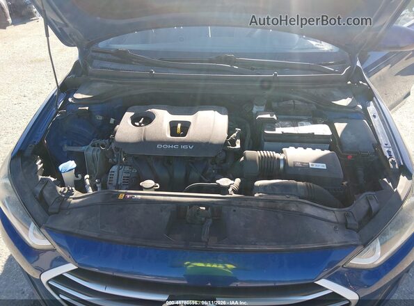 5NPD84LF3HH066803 2017 HYUNDAI ELANTRA Синий Вид сзади