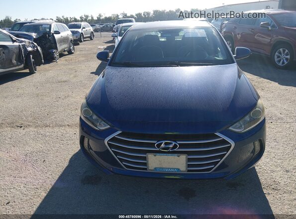 5NPD84LF3HH066803 2017 HYUNDAI ELANTRA Синий Вид щитка приборов