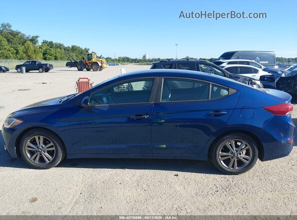 5NPD84LF3HH066803 2017 HYUNDAI ELANTRA Синий Панорамный вид салона 360°
