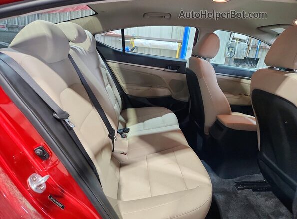 5NPD84LF3HH095587 2017 HYUNDAI ELANTRA Бордовый Вид задних сидений