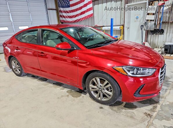 5NPD84LF3HH095587 2017 HYUNDAI ELANTRA Бордовый Передняя правая четверть