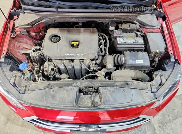 5NPD84LF3HH095587 2017 HYUNDAI ELANTRA Бордовый Вид задней части салона