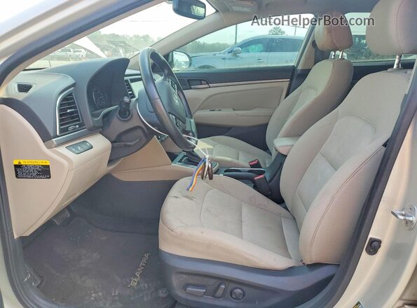 5NPD84LF3HH162026 2017 HYUNDAI ELANTRA Beige Widok wnętrza z przodu