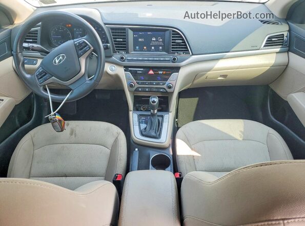 5NPD84LF3HH162026 2017 HYUNDAI ELANTRA Beige Widok deski rozdzielczej