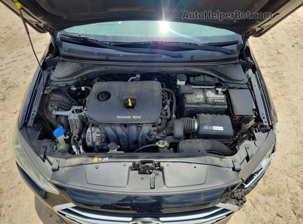 5NPD84LF3HH162477 2017 HYUNDAI ELANTRA Black Rear interior view