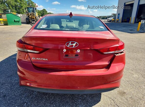 5NPD84LF3HH189792 2017 HYUNDAI ELANTRA Red Вид ззаду