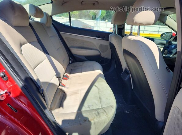 5NPD84LF3HH189792 2017 HYUNDAI ELANTRA Red Вид задніх сидінь