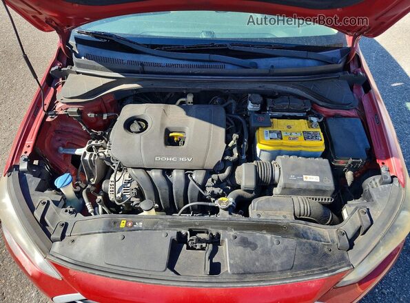 5NPD84LF3HH189792 2017 HYUNDAI ELANTRA Red Вид задньої частини салону