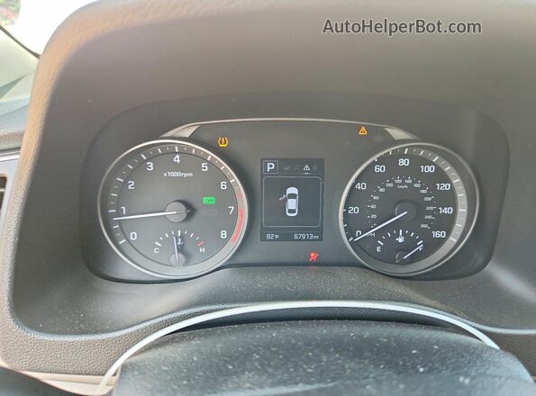 5NPD84LF3JH217368 2018 HYUNDAI ELANTRA White ხელსაწყოთა პანელის ხედი