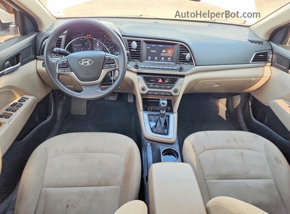 5NPD84LF3JH217368 2018 HYUNDAI ELANTRA White წინა პანელის ხედი