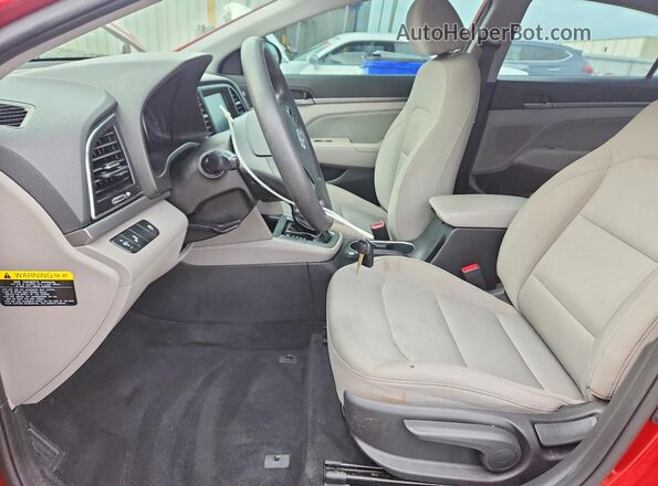 5NPD84LF3JH255361 2018 HYUNDAI ELANTRA Red Vista interior delantera