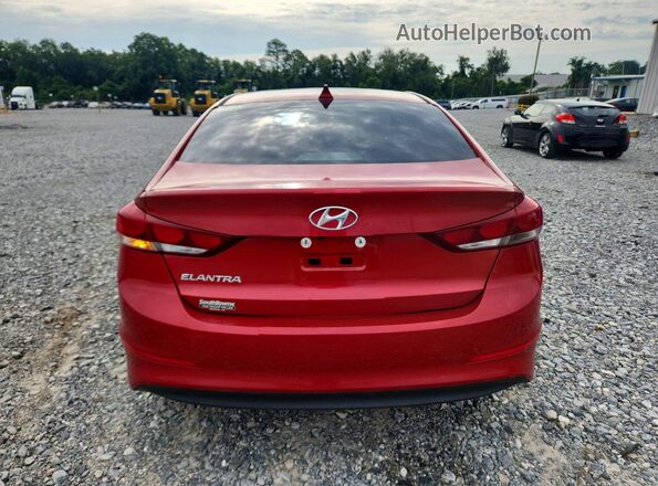5NPD84LF3JH255361 2018 HYUNDAI ELANTRA Red Vista trasera