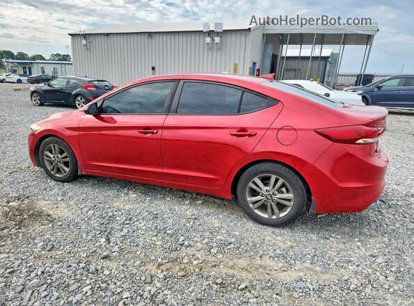 5NPD84LF3JH255361 2018 HYUNDAI ELANTRA Red Trasero izquierdo