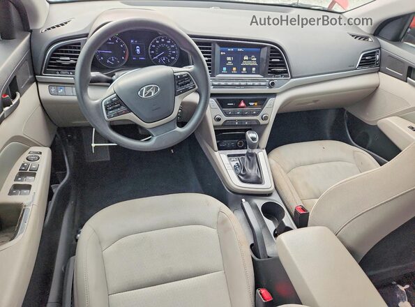 5NPD84LF3JH255361 2018 HYUNDAI ELANTRA Red Vista del salpicadero