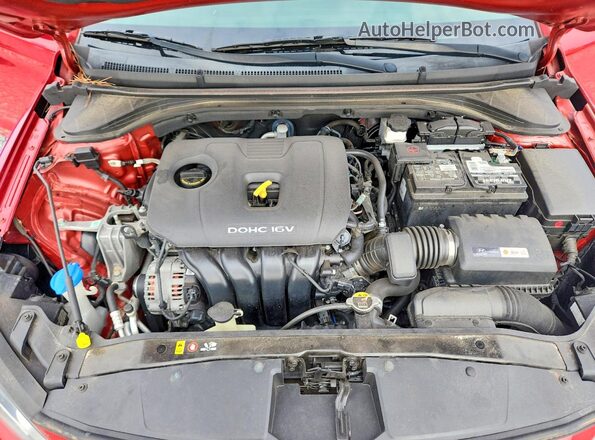 5NPD84LF3JH255361 2018 HYUNDAI ELANTRA Red Vista interior trasera