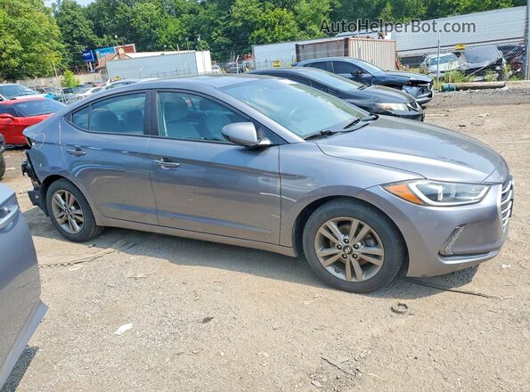 5NPD84LF3JH259183 2018 HYUNDAI ELANTRA Серый Передняя правая четверть