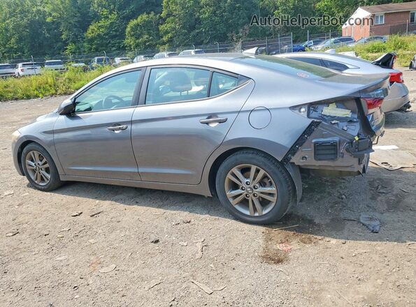 5NPD84LF3JH259183 2018 HYUNDAI ELANTRA Серый Задняя левая четверть