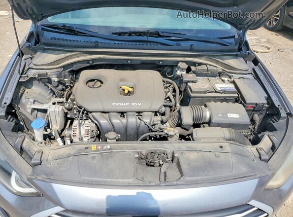 5NPD84LF3JH259183 2018 HYUNDAI ELANTRA Серый Вид задней части салона